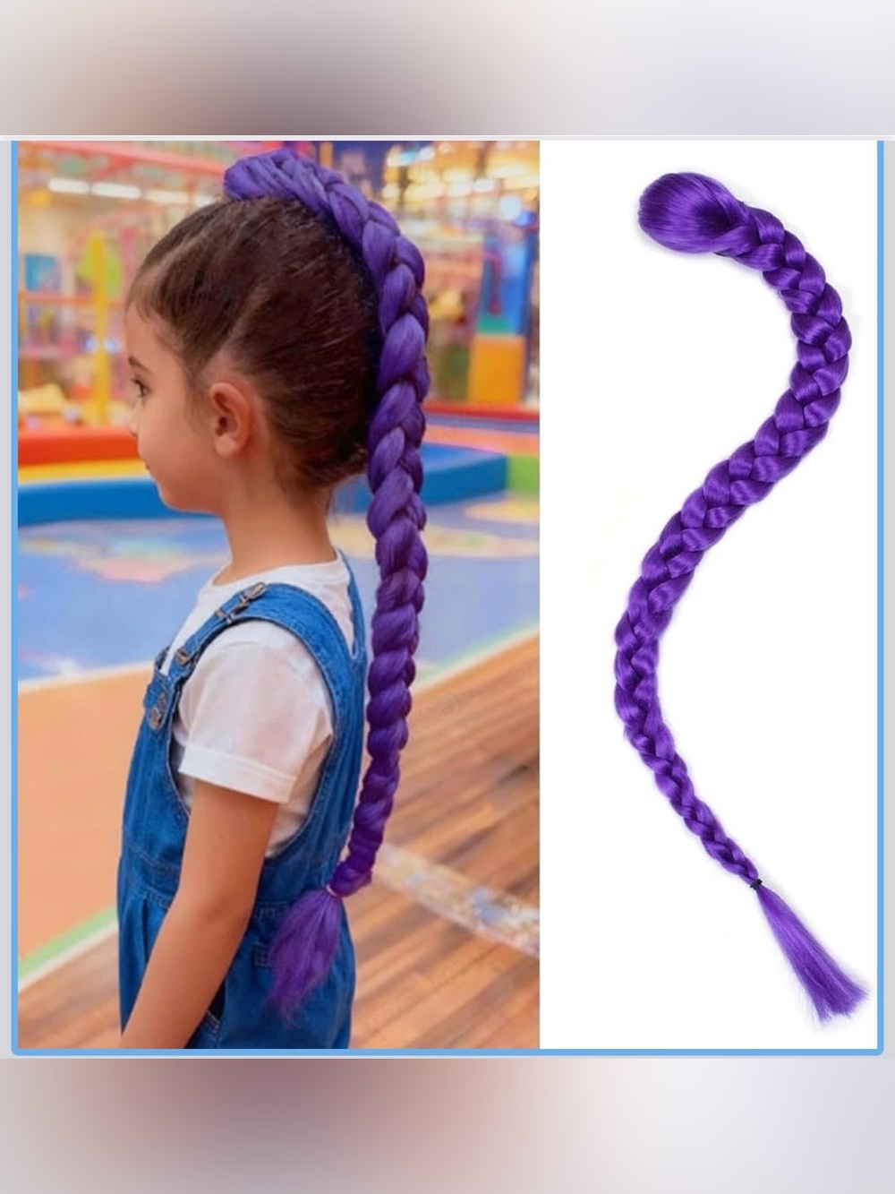 K-Pop Demon Hunters Rumi’s Purple Braid Ponytail